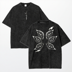 Demon Slayer Anime Acid Washed Oversize T-Shirt