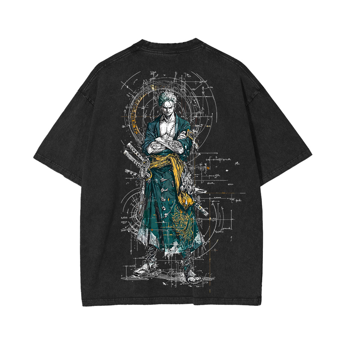 Zoro One Piece Unisex Washed T-Shirt