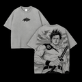 Yami Sukehiro Black Clover Anime Double Printed Vintage Washed Tee Unisex T-shirt