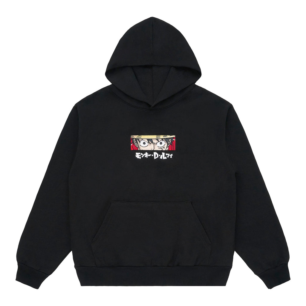 ONE PIECE LUFFY EYES HOODIE (BLACK)