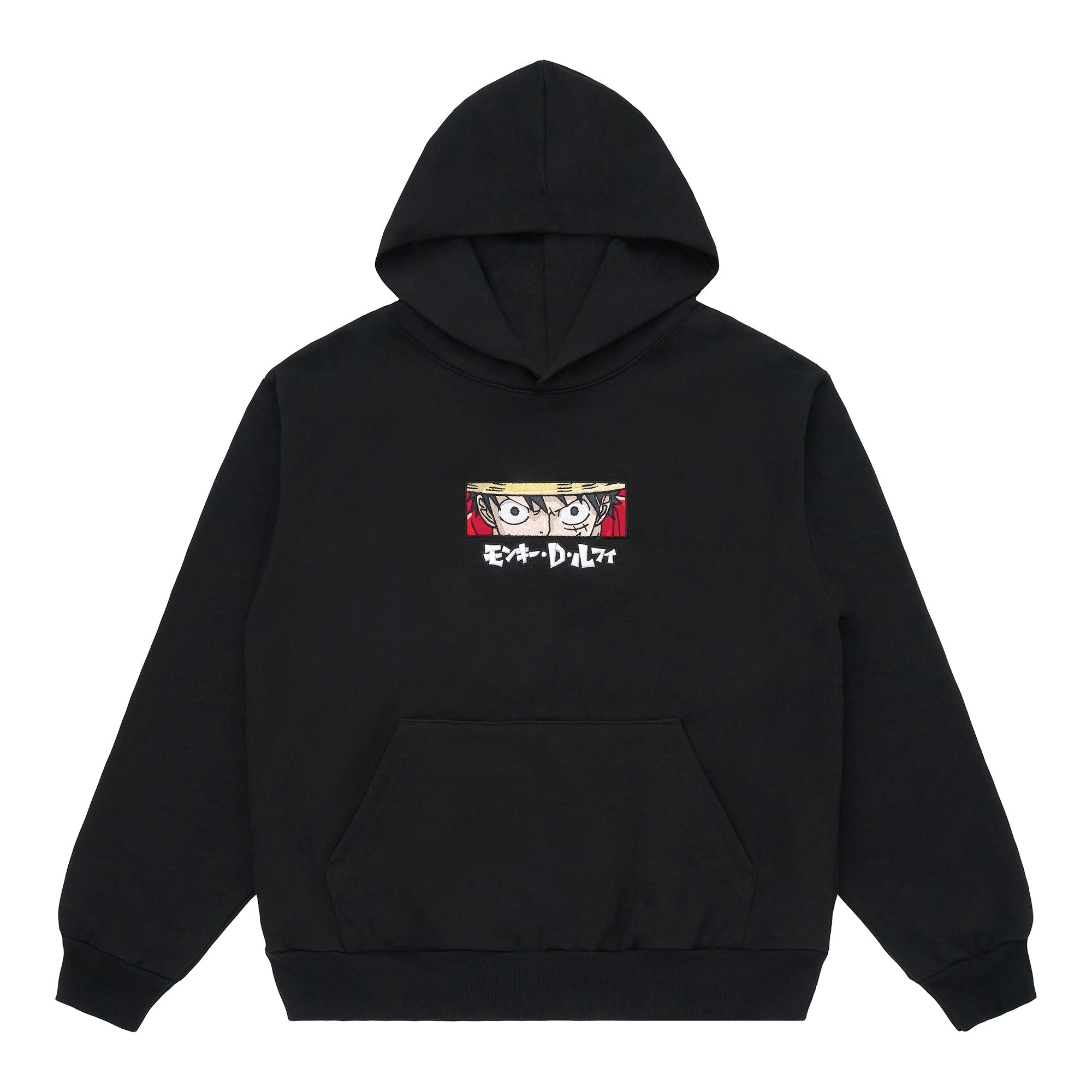 ONE PIECE LUFFY EYES HOODIE (BLACK)