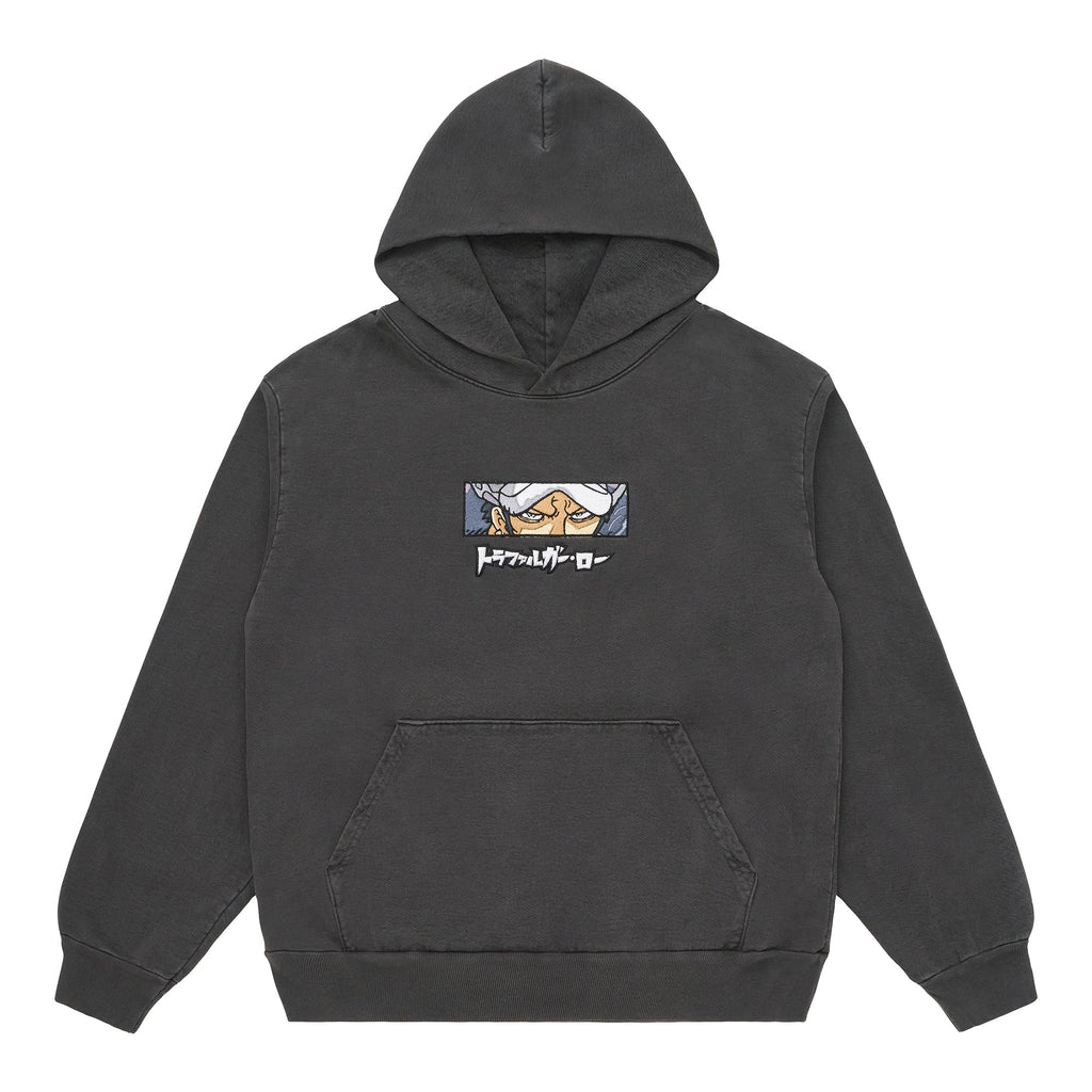 ONE PIECE LAW EYES HOODIE (CHARCOAL)