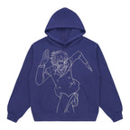 ONE PIECE SANJI SINGLE LINE HOODIE (Navy) *PRE ORDER*