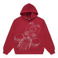 ONE PIECE FRANKY SINGLE LINE HOODIE (BURGUNDY) *PRE ORDER*