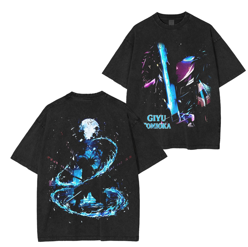 Limited Tomioka Giyuu retro  Unsiex Washed T-Shirt