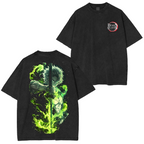 Wind Hashira,Demons Slayer Anime Unisex Washed T-Shirt