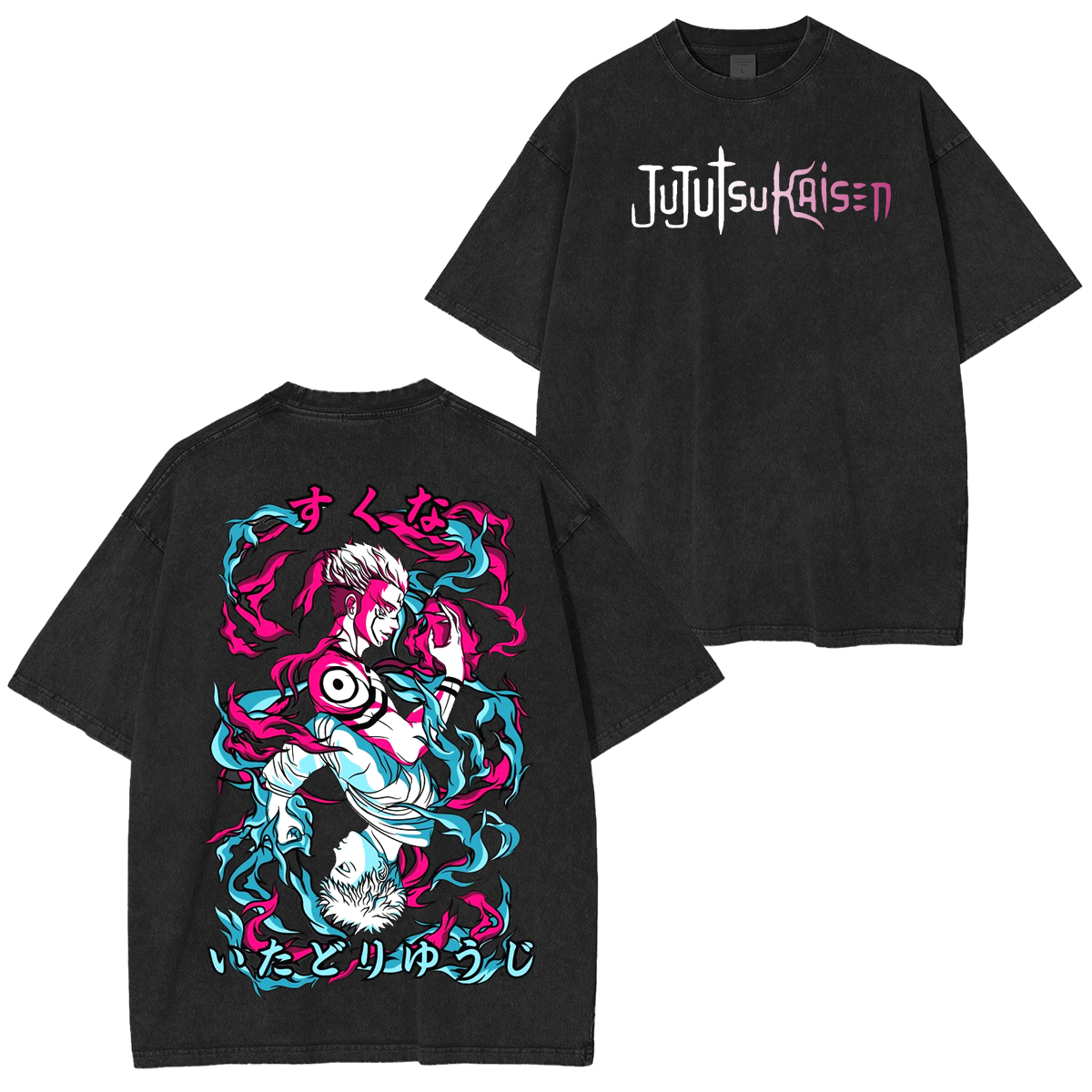 Jujutsu Kaisen  Anime Unsiex Washed T-Shirt