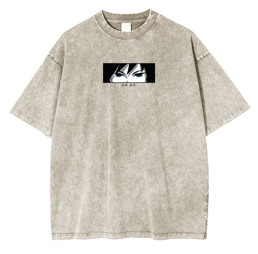 Giyu Tomioka,Demon Slayer Anime Unisex Washed T-Shirt