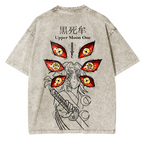 kokushibo,Demon Slayer Anime Unisex Washed T-Shirt