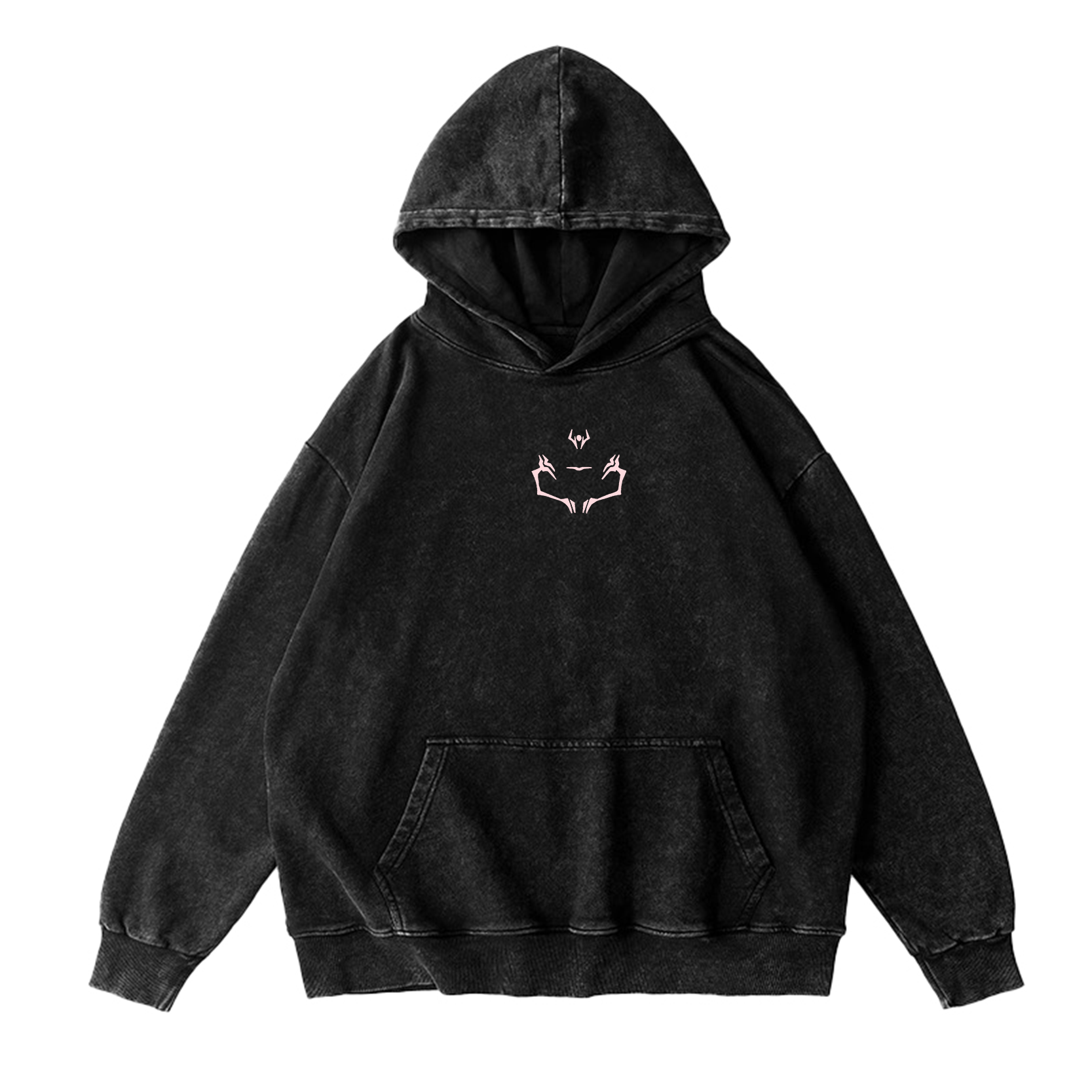 Limited Retro Sukuna ,Jujutsu Kaisen Anime Washed Hooded Sweatshirt