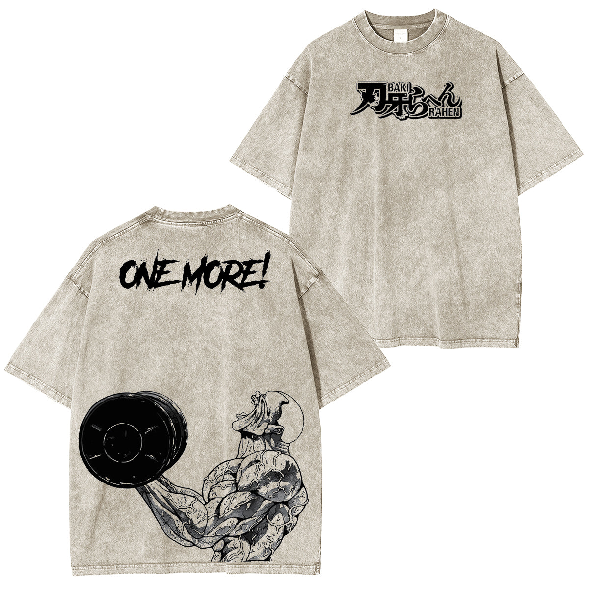 Jack Hanma ONE MORE Unsiex Washed T-Shirt