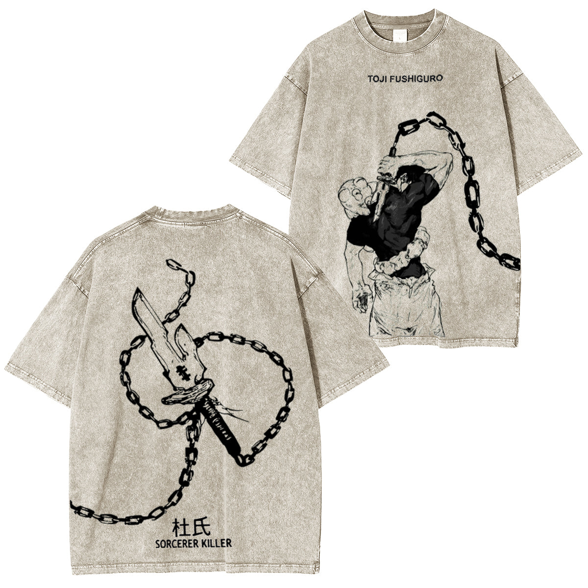 TOJI FUSHIGURO Unsiex Washed T-Shirt
