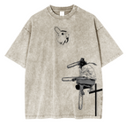 Chainsaw Man Anime Unsiex Washed T-Shirt