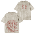 Demon Slayer Kokushibo Anime Unsiex Washed T-Shirt