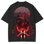Ken Kaneki,Tokyo Ghoul  Anime Unisex Washed T-Shirt