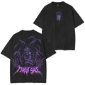 Muzan Kibutsuji Purple, Demon Slayer Anime Unisex Washed T-Shirt