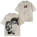 Rengoku - Akaza Kimetsu no Yaiba Anime Washed Unisex T-Shirt