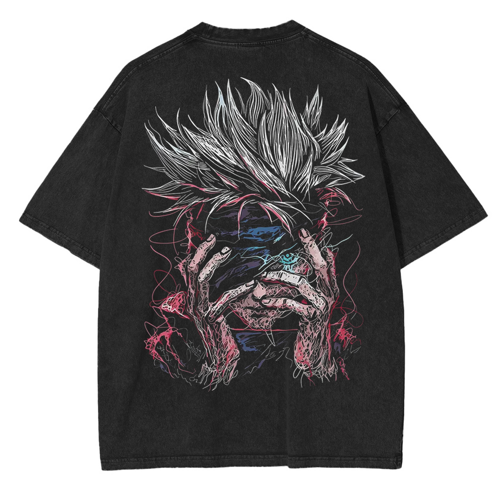 GOJO,Jujutsu Kaisen Anime Unisex Washed T-Shirt
