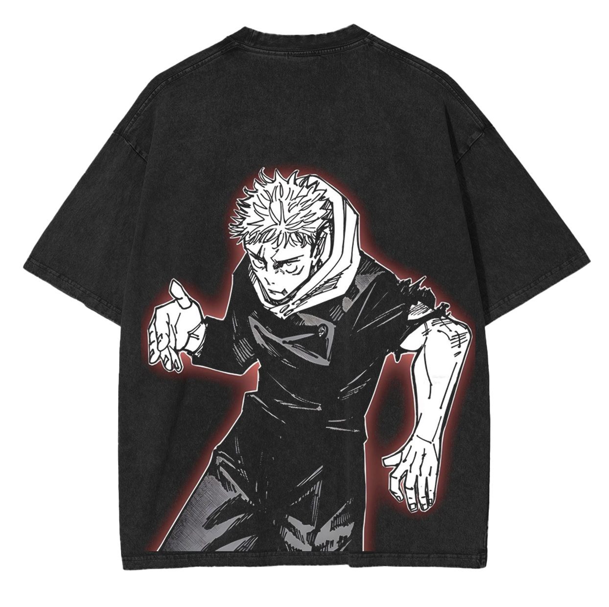 Itadori Yuji Jujutsu Kaisen Anime Unisex Washed T-Shirt
