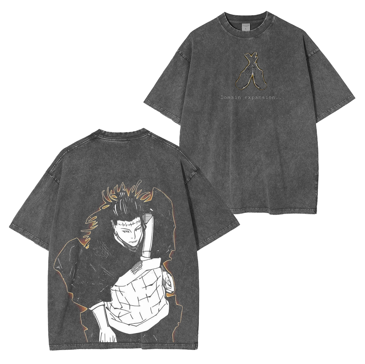 Jujutsu Kaisen Anime Unisex Washed T-Shirt