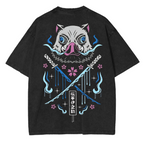 INOSUKE ,Demon Slayer Anime Unisex Washed T-Shirt