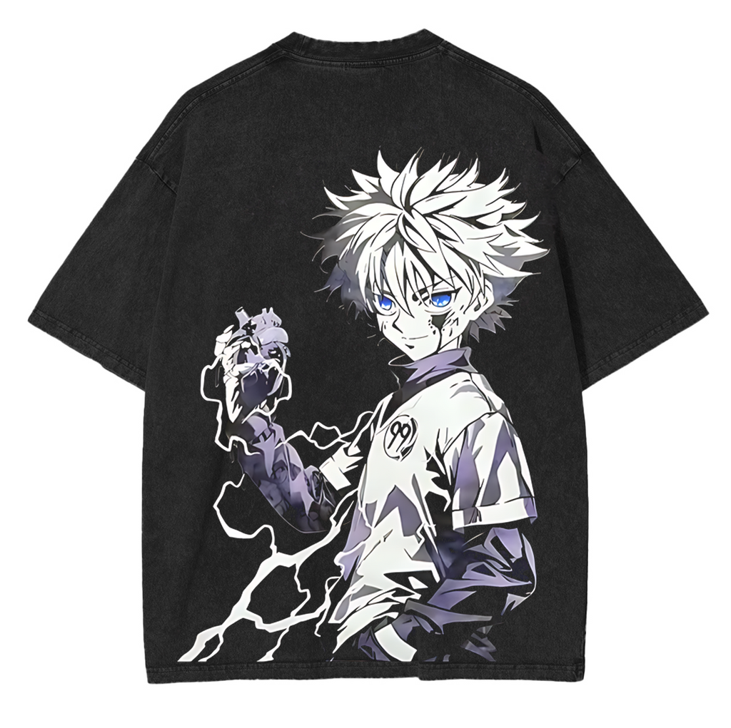 Killua Zoldyck,Hunter × Hunter Anime Unisex Washed T-Shirt