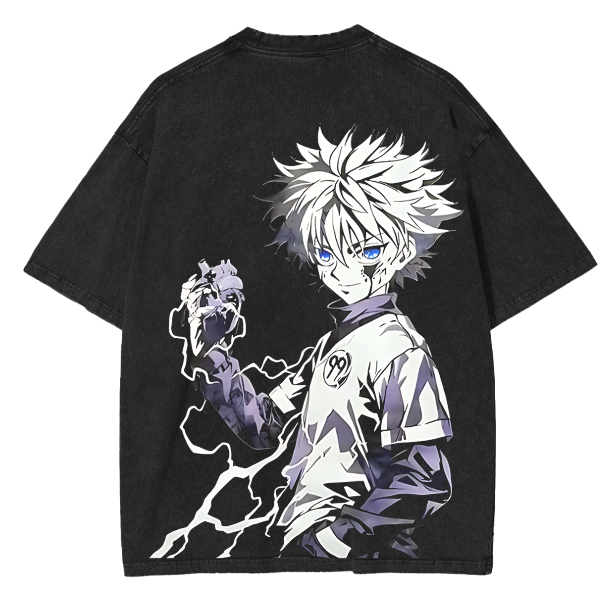 Killua Zoldyck,Hunter × Hunter Anime Unisex Washed T-Shirt