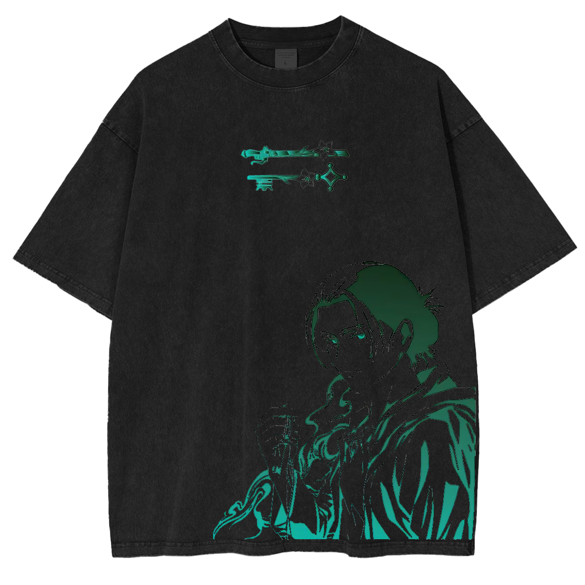 Attack on Titan Anime Unisex Washed T-Shirt