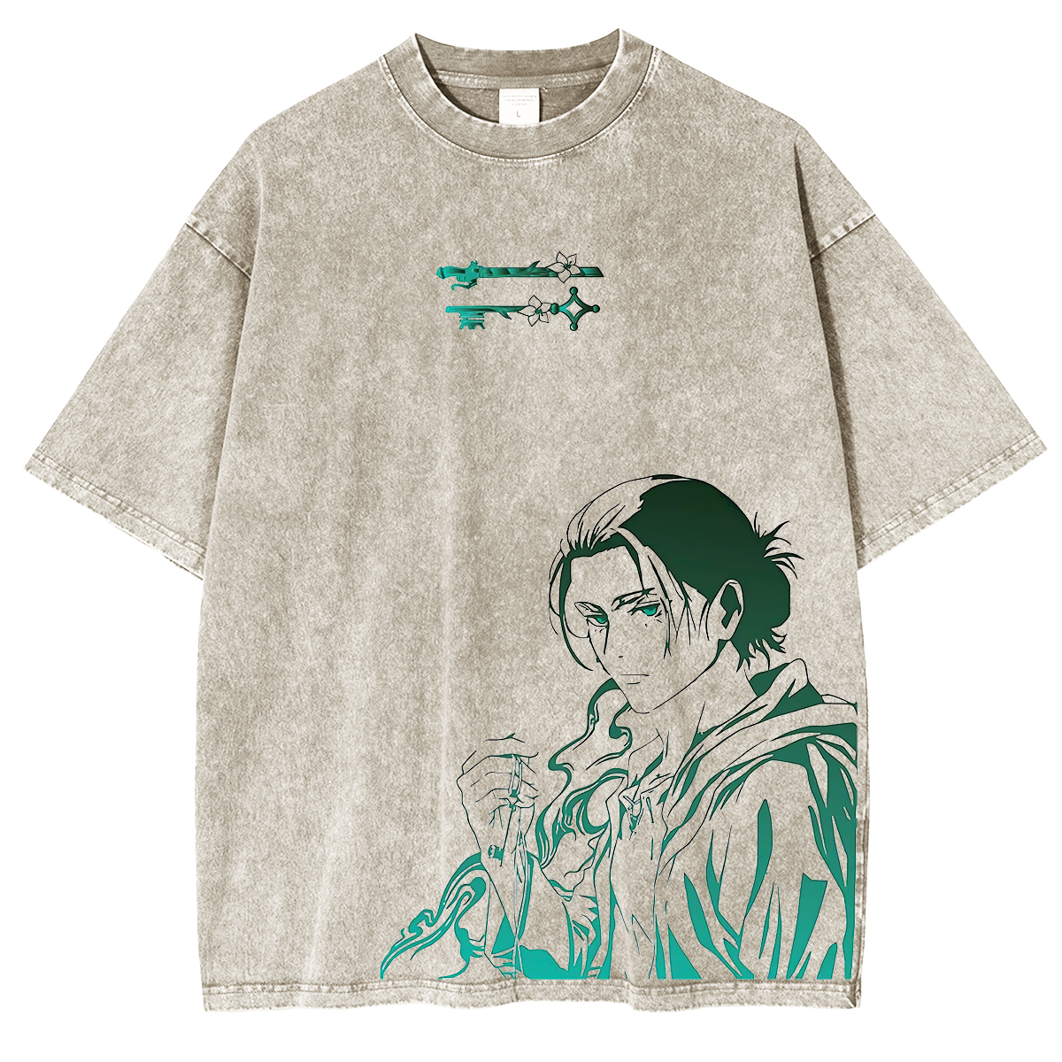 Attack on Titan Anime Unisex Washed T-Shirt