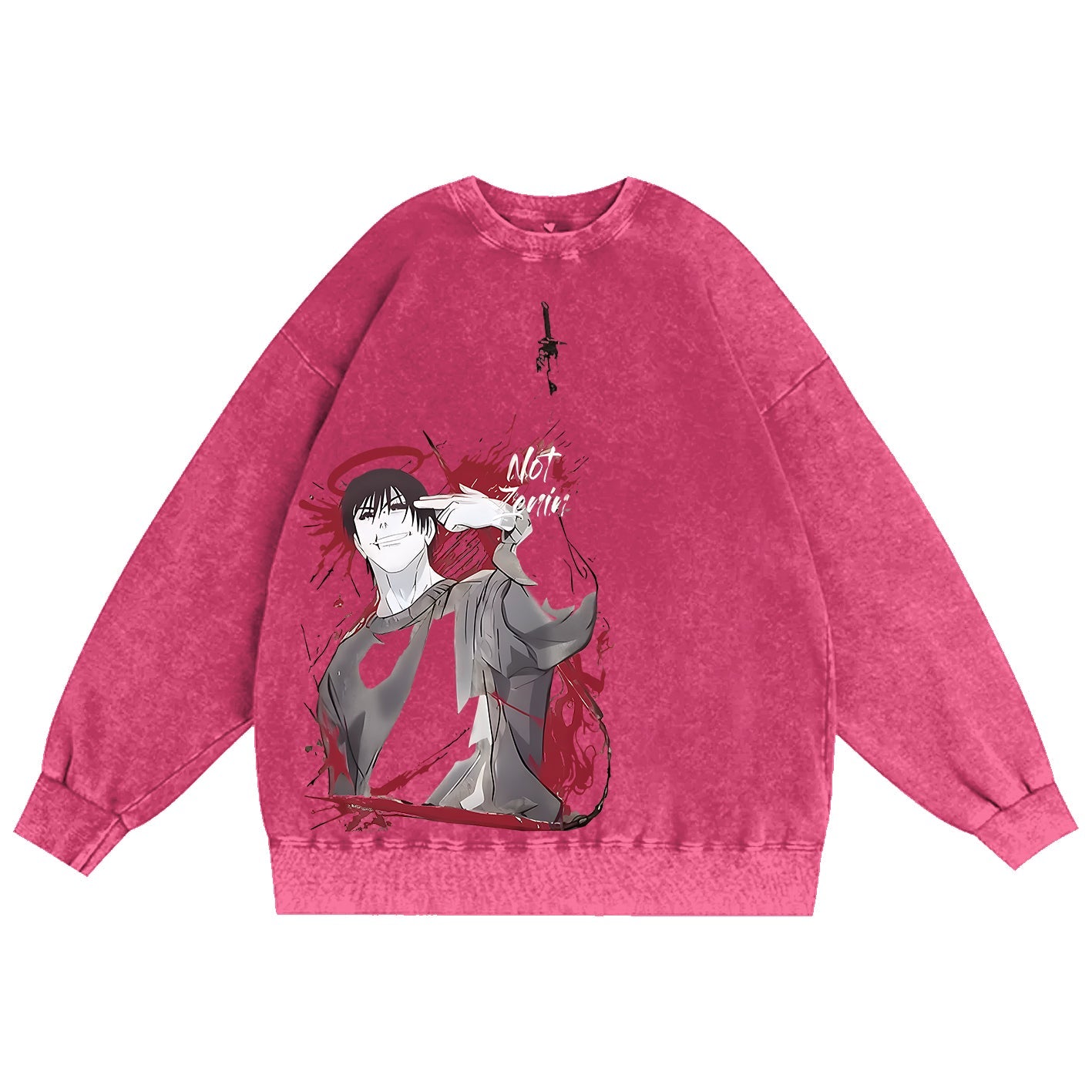 Jujutsu Kaisen Unisex Washed Crewneck Sweatshirt