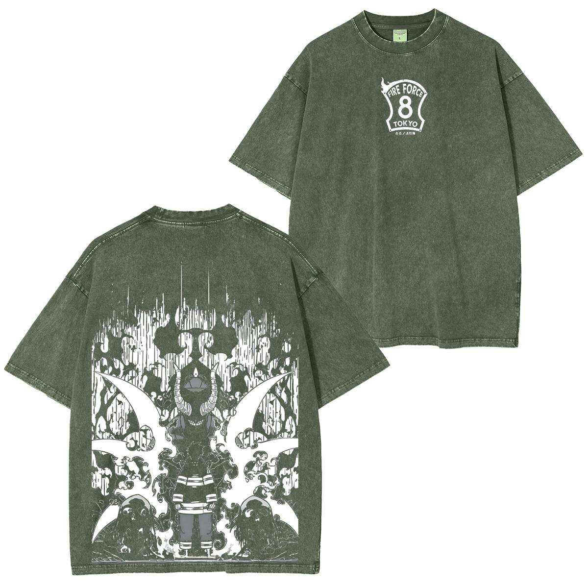 Shinra Kusakabe, Fire Force Manga Unisex Washed T-Shirt