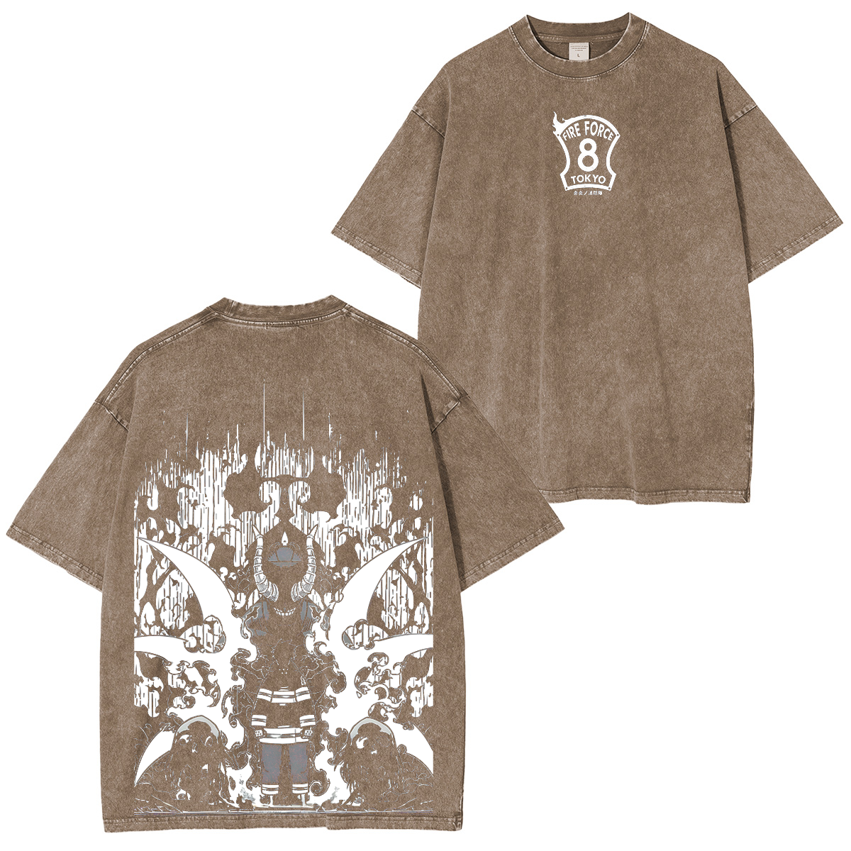 Shinra Kusakabe, Fire Force Manga Unisex Washed T-Shirt