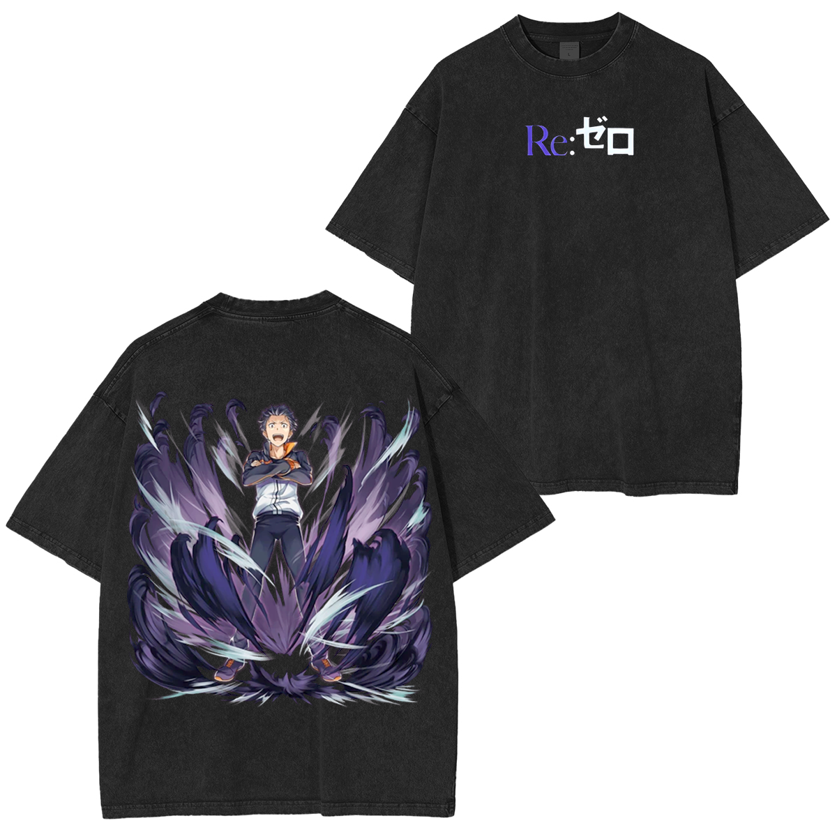 Re:Zero Anime Unisex Washed T-Shirt