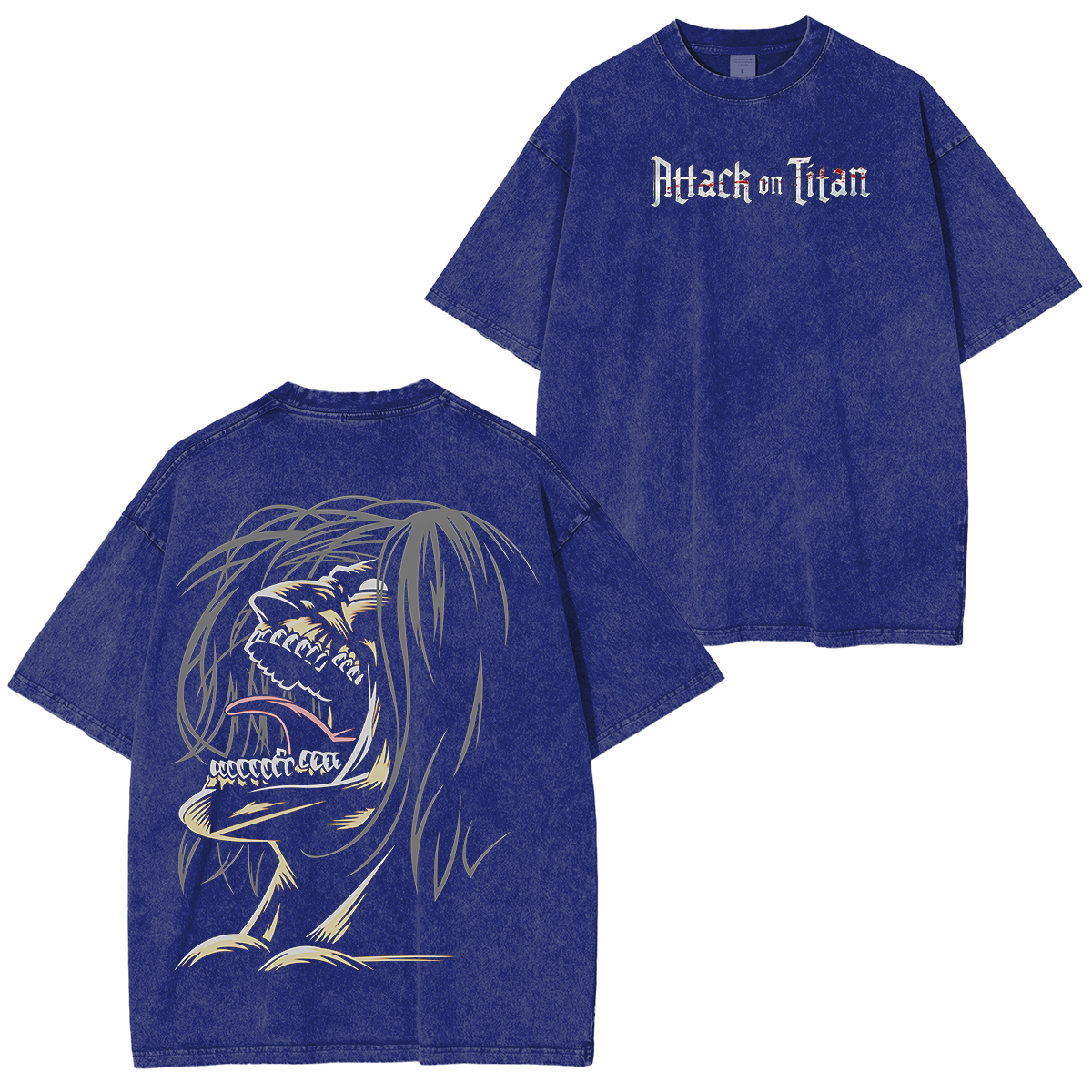 Attack on Titan  Anime Unisex Washed T-Shirt