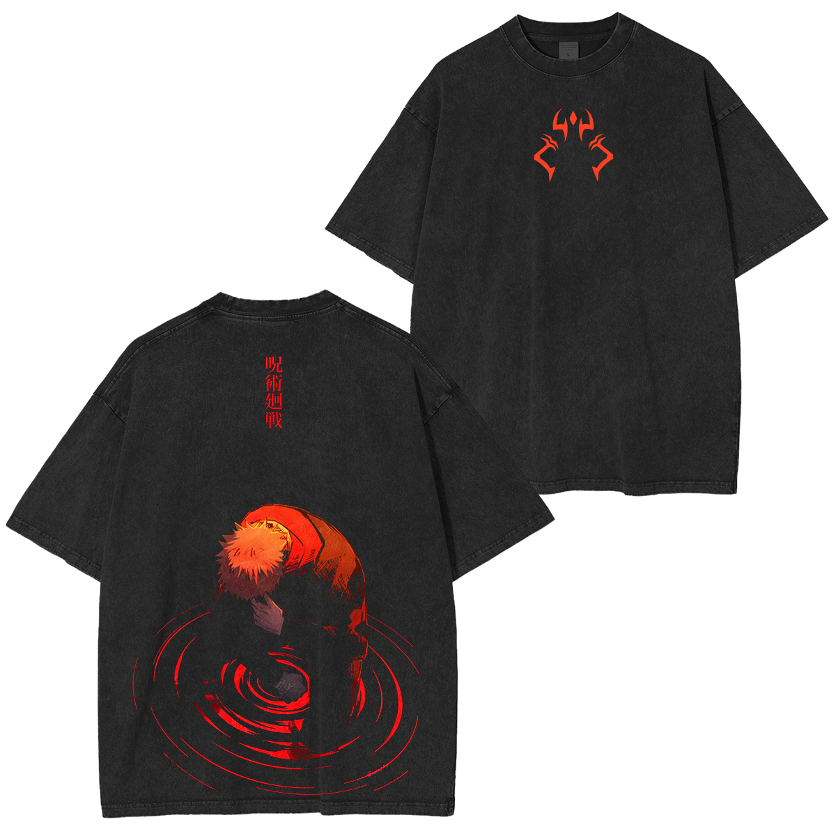 Jujutsu Kaisen- Ryomen Sukuna Anime Unisex Washed T-Shirt