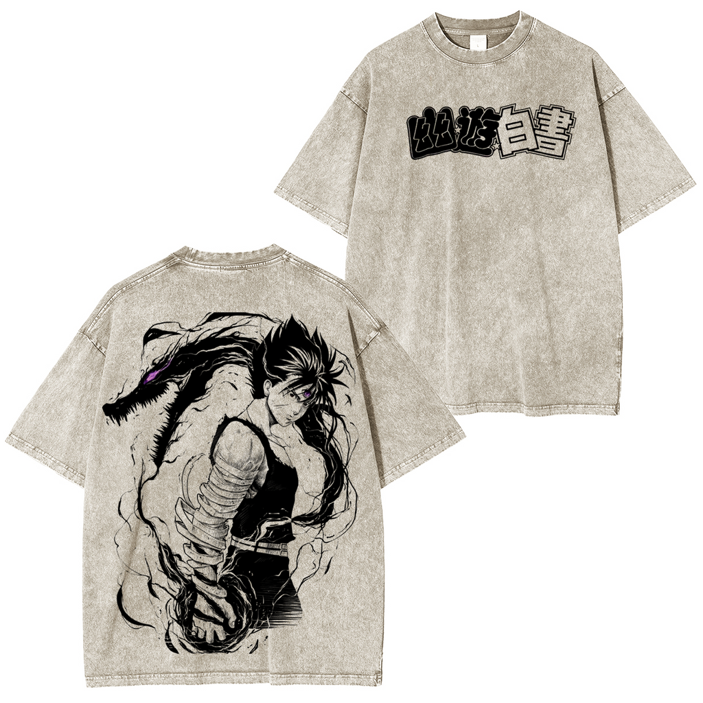 YuYu Hakusho Anime Unisex Washed T-Shirt