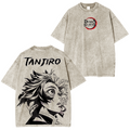 Demon Slayer Anime Unisex Washed T-Shirt