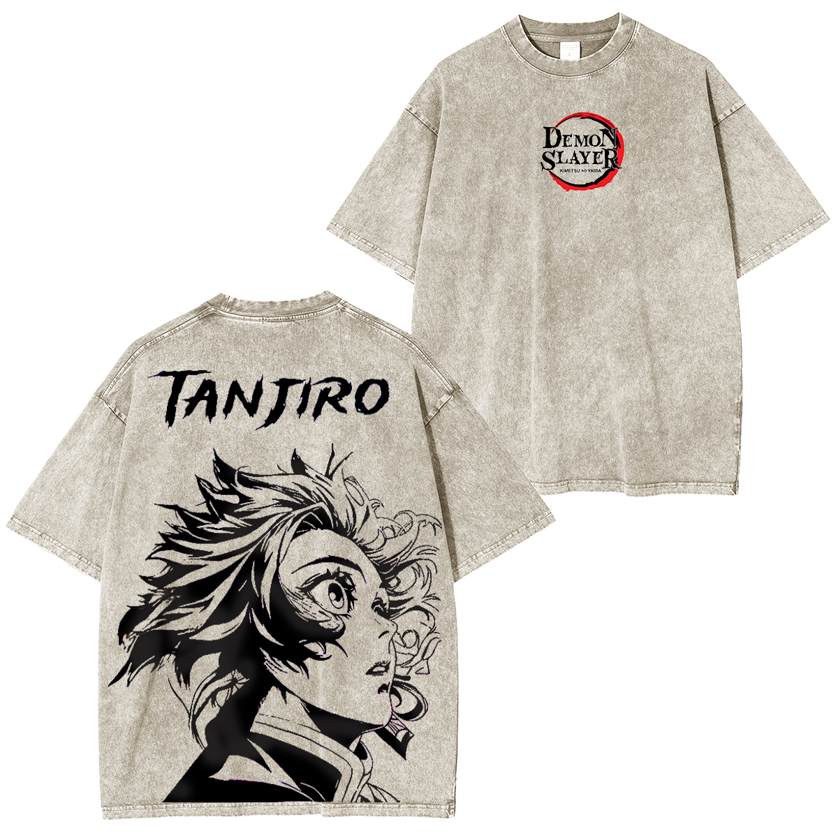 Demon Slayer Anime Unisex Washed T-Shirt