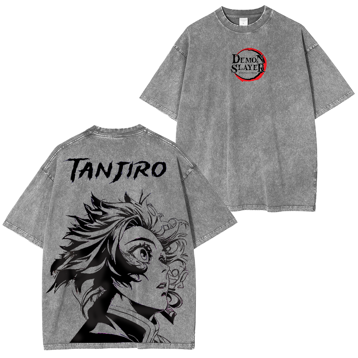 Demon Slayer Anime Unisex Washed T-Shirt