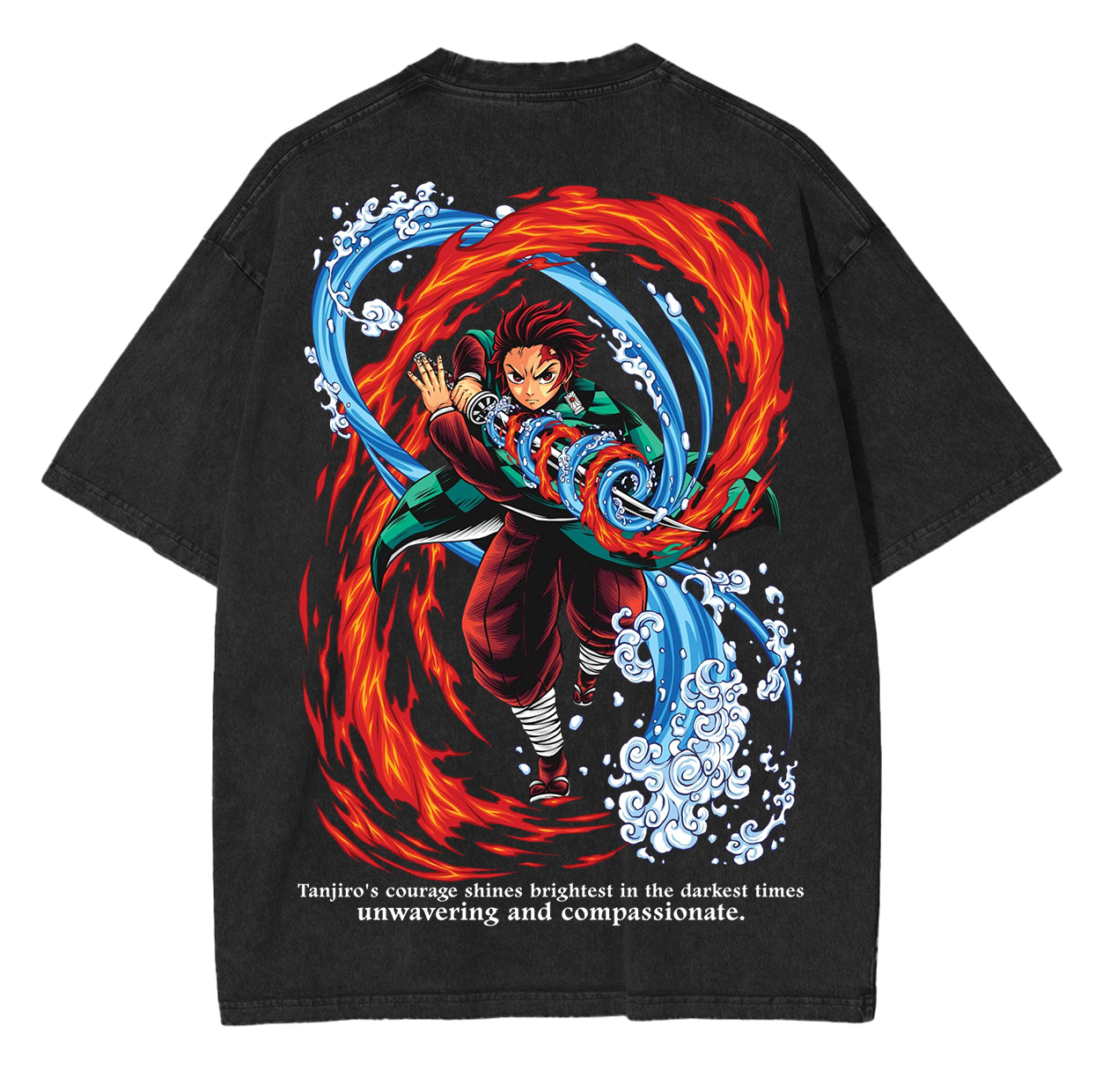 Tanjiro,Demon Slayer Anime Unisex Washed T-Shirt