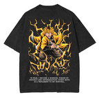Zenitsu ,Demon Slayer Anime Unisex Washed T-Shirt
