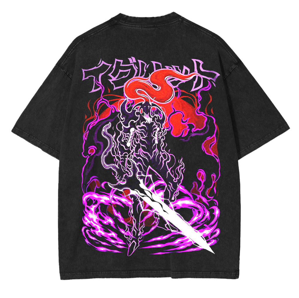 Igris Monarchs Army - Solo Leveling Anime Unisex Washed T-Shirt