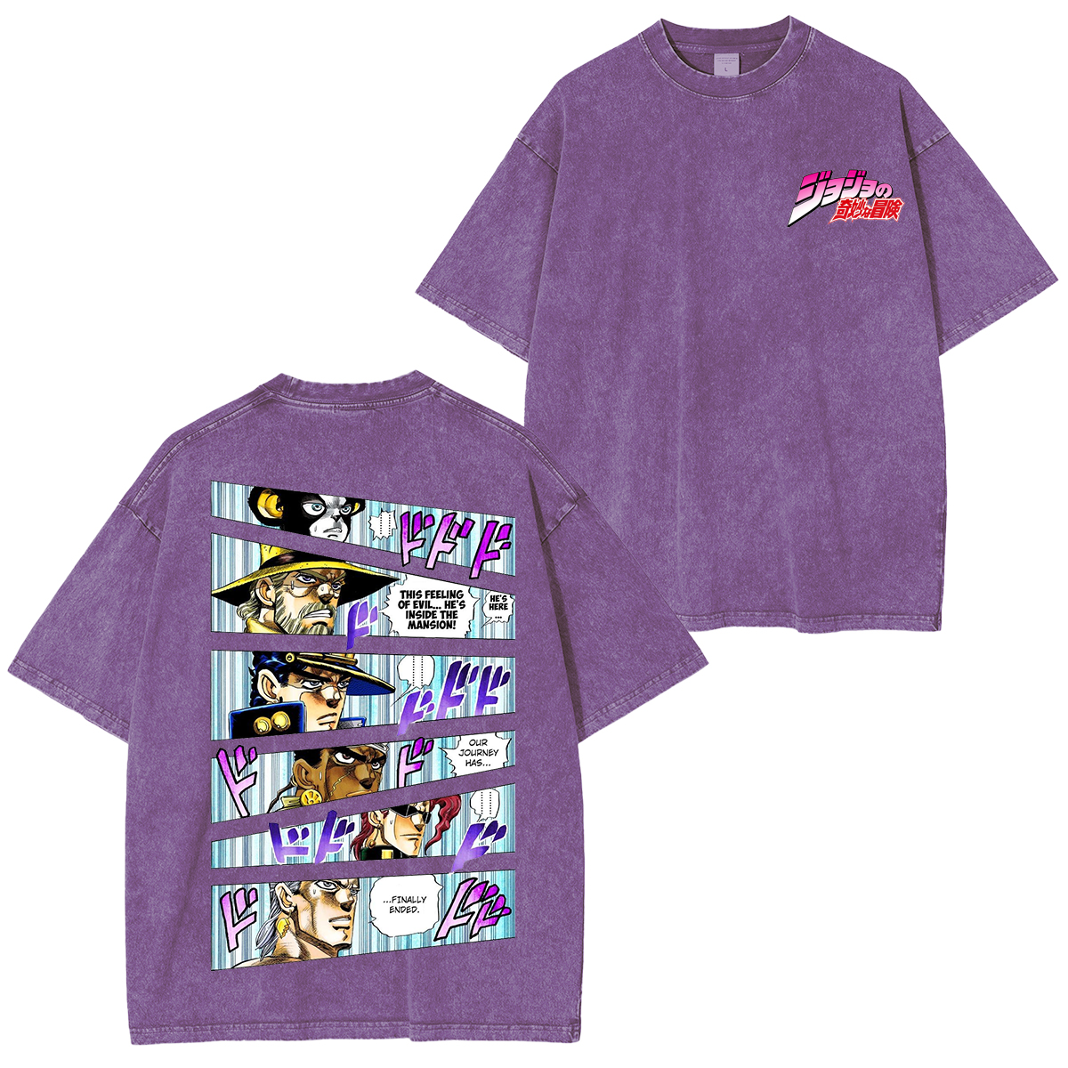 JoJos Bizarre Adventure Anime Unisex Washed T-Shirt