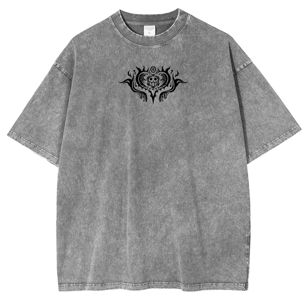 Trafalgar D. Water Law,One Piece Anime Unisex Washed T-Shirt