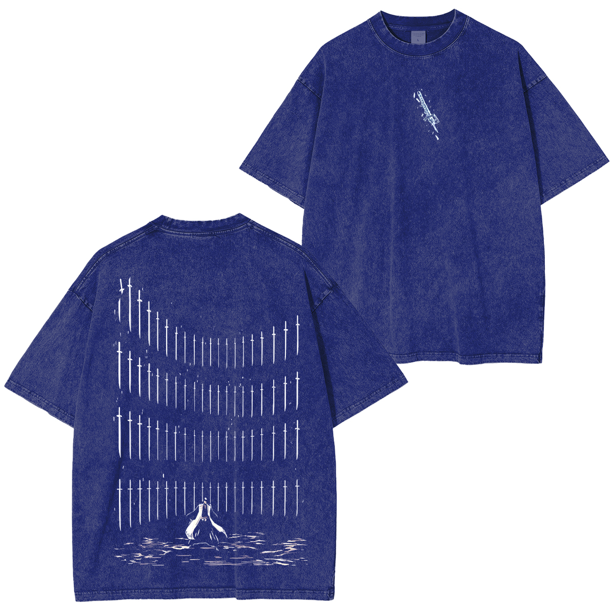 Bleach Bankai Combo Anime Unisex Washed T-Shirt