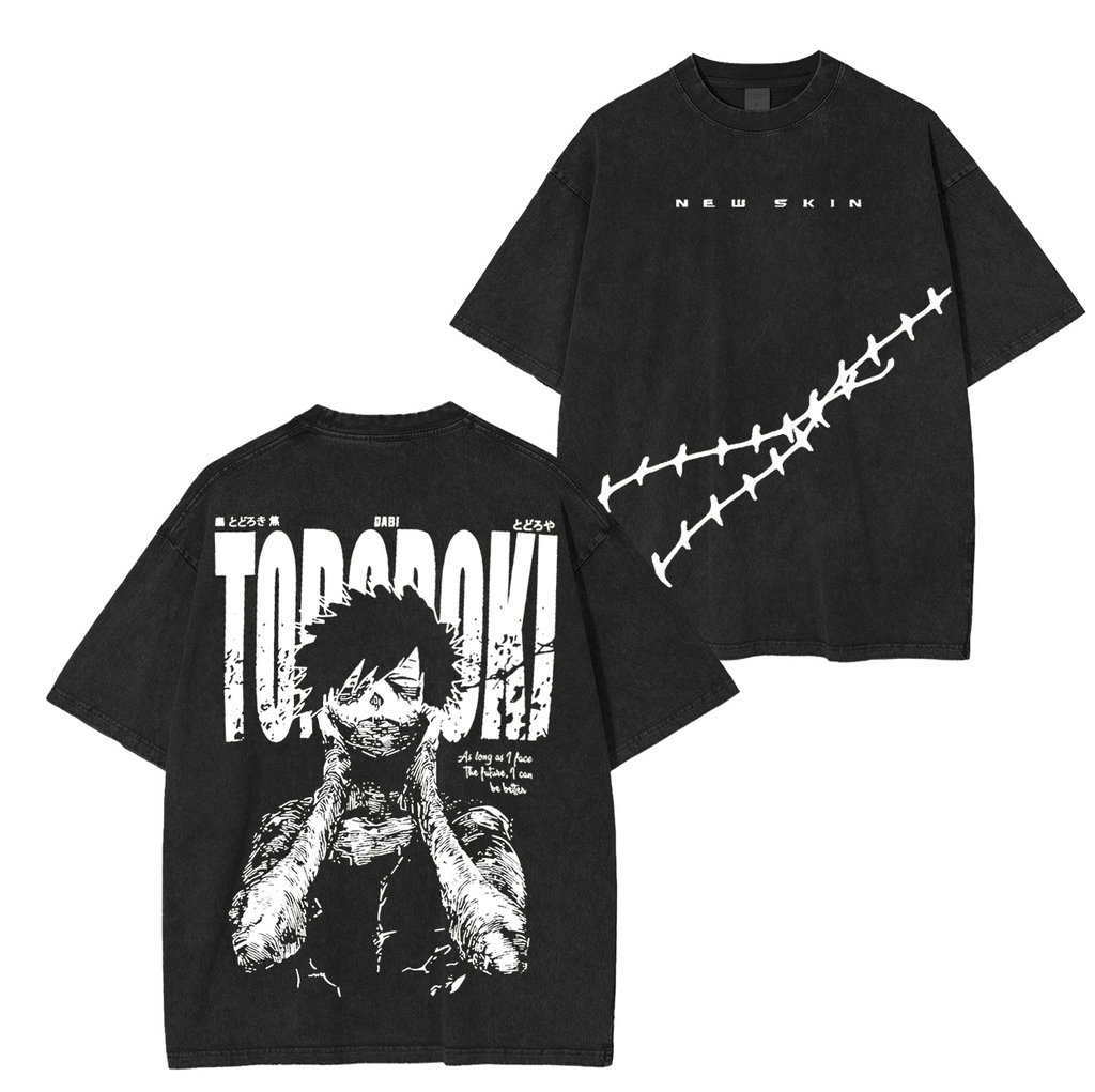 Shoto Todoroki,My Hero Academia Anime Unisex Washed T-Shirt