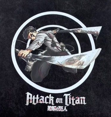 Hero Levi Attack on Titan Unisex Washed T-Shirt