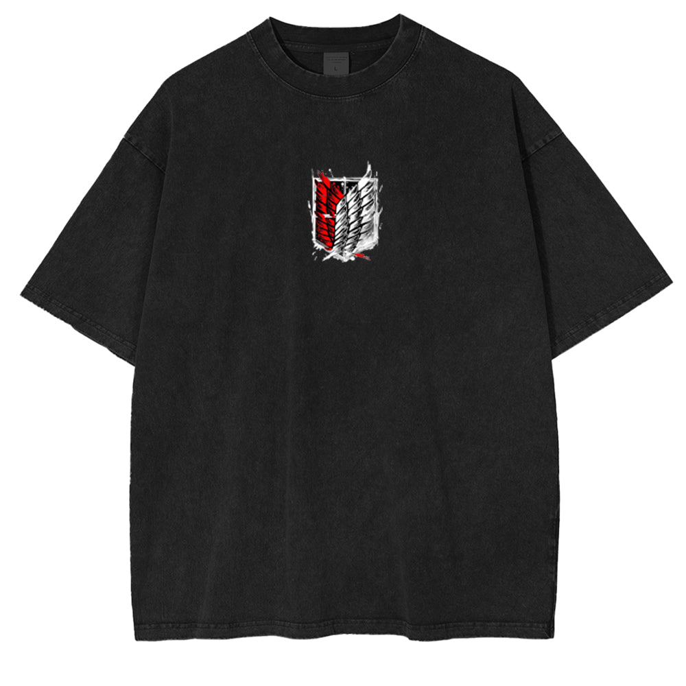 Attack on Titan Eren Yeager Washed Unisex T-Shirt