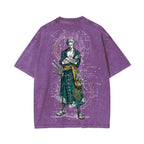 Zoro One Piece Unisex Washed T-Shirt