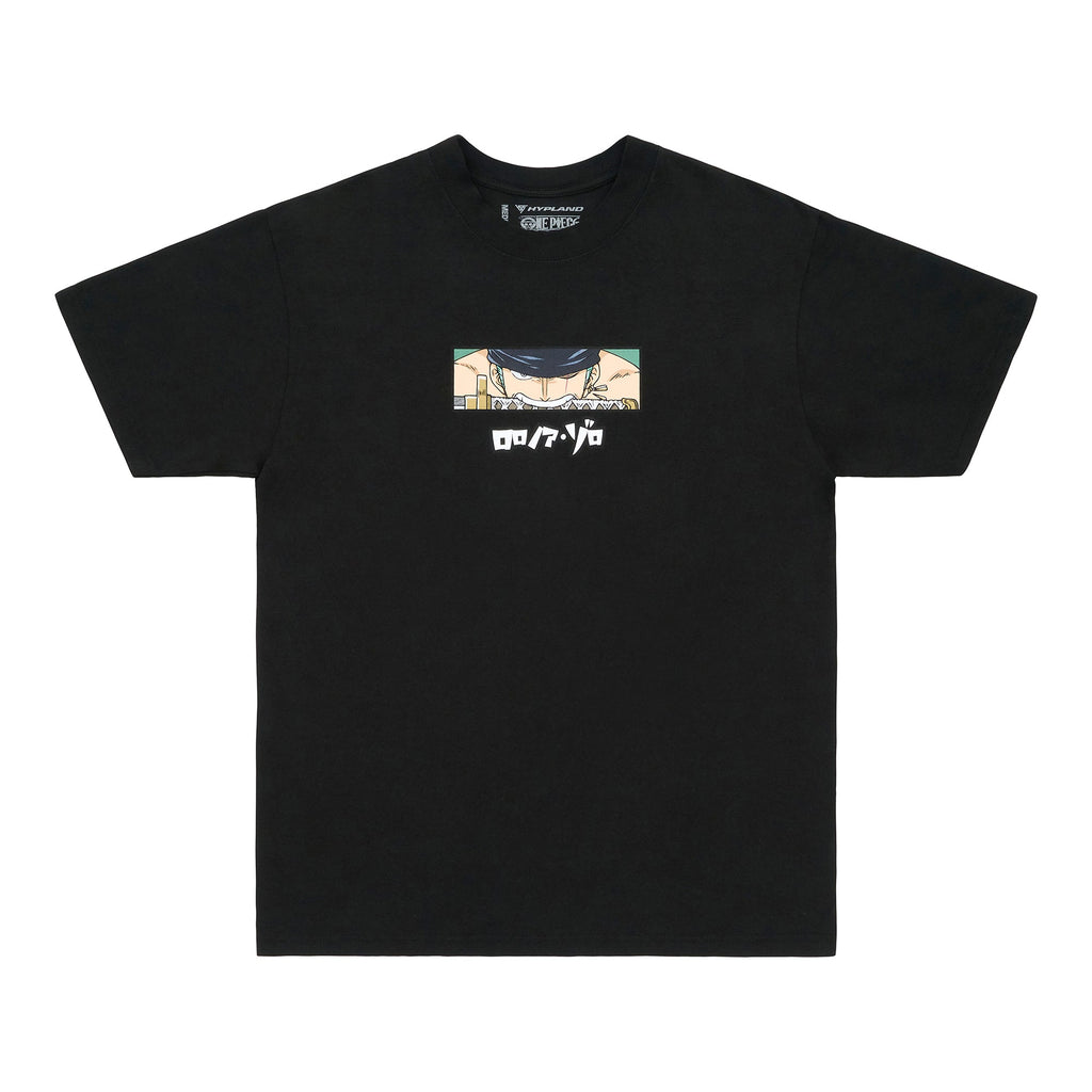 ONE PIECE ZORO EYES SHIRT (BLACK)